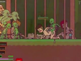 Captivity &vert; etapă 3 &vert; gol femeie survivor fights ei cale prin greu în sus goblins dar fails și devine inpulit greu înghițire liters de sperma &vert; hentai joc gameplay p3