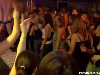 Group adult clip wild patty at night club