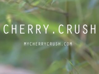 CHERRY CRUSH - SCHOOL mademoiselle ORGASM&comma; OILED ASS&comma; BUTT PLUG AND CUM SHOT