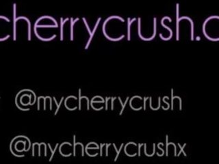 CHERRY CRUSH - SCHOOL mademoiselle ORGASM&comma; OILED ASS&comma; BUTT PLUG AND CUM SHOT