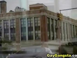 Ghetto homosexuální gangster sání a výprask