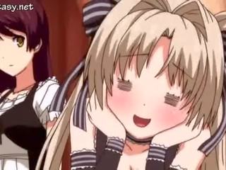 Šílený anime babes s obrovský kozičky